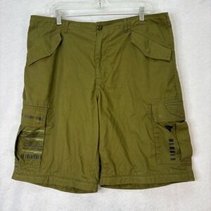 Disney Mens Size L Olive Green Buzz Lightyear‎ Star Command Cargo Shorts